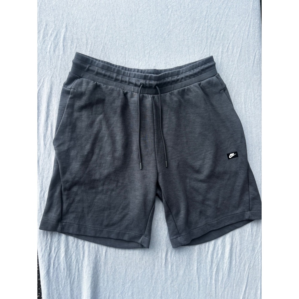 Nike Mens XXL Sportswear Shorts Gray Heather Drawstring Zipper Pocket RN56323